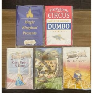 DISNEY MAGIC KINGDOM  ORIGINAL CAST MEMBER NEW "FANTASYLAND PIN SET